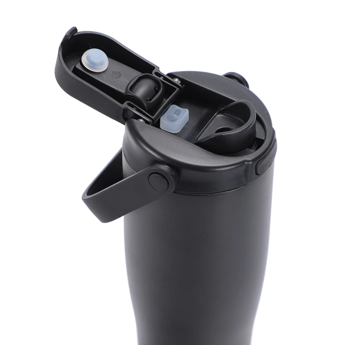 Custom Alaia 2-in-1 Tumbler with its lid detached, showing the dual-use design
