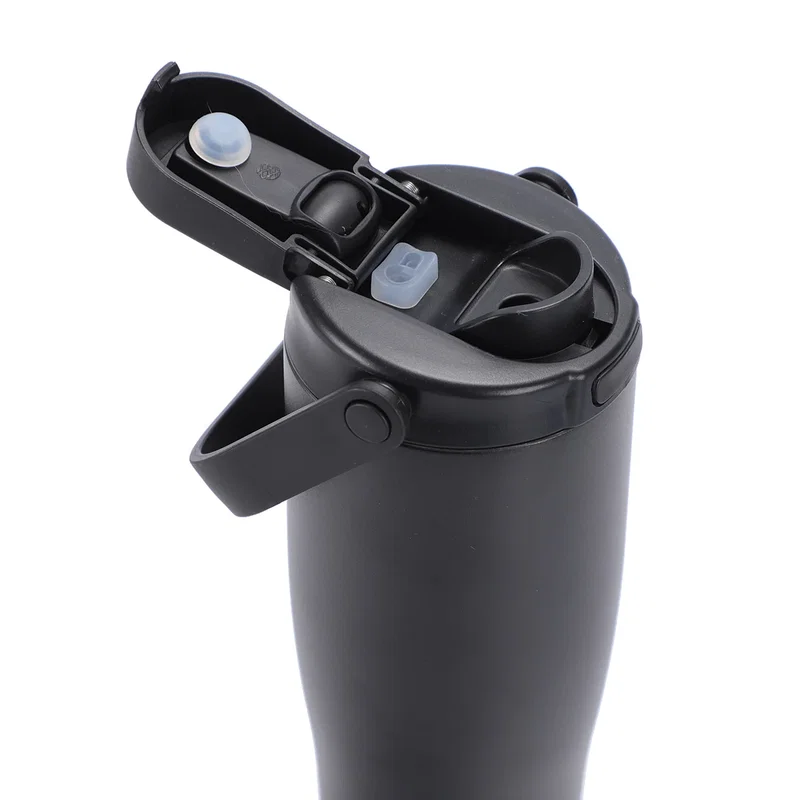 Custom Alaia 2-in-1 Tumbler with its lid detached, showing the dual-use design