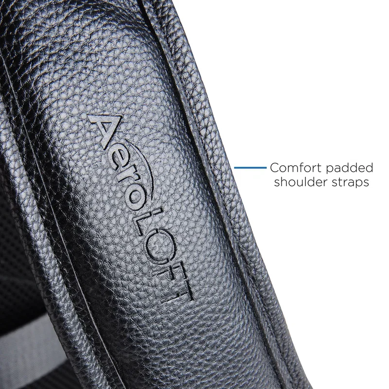 Promotional Aero LOFT Odyssey backpack, back and straps view