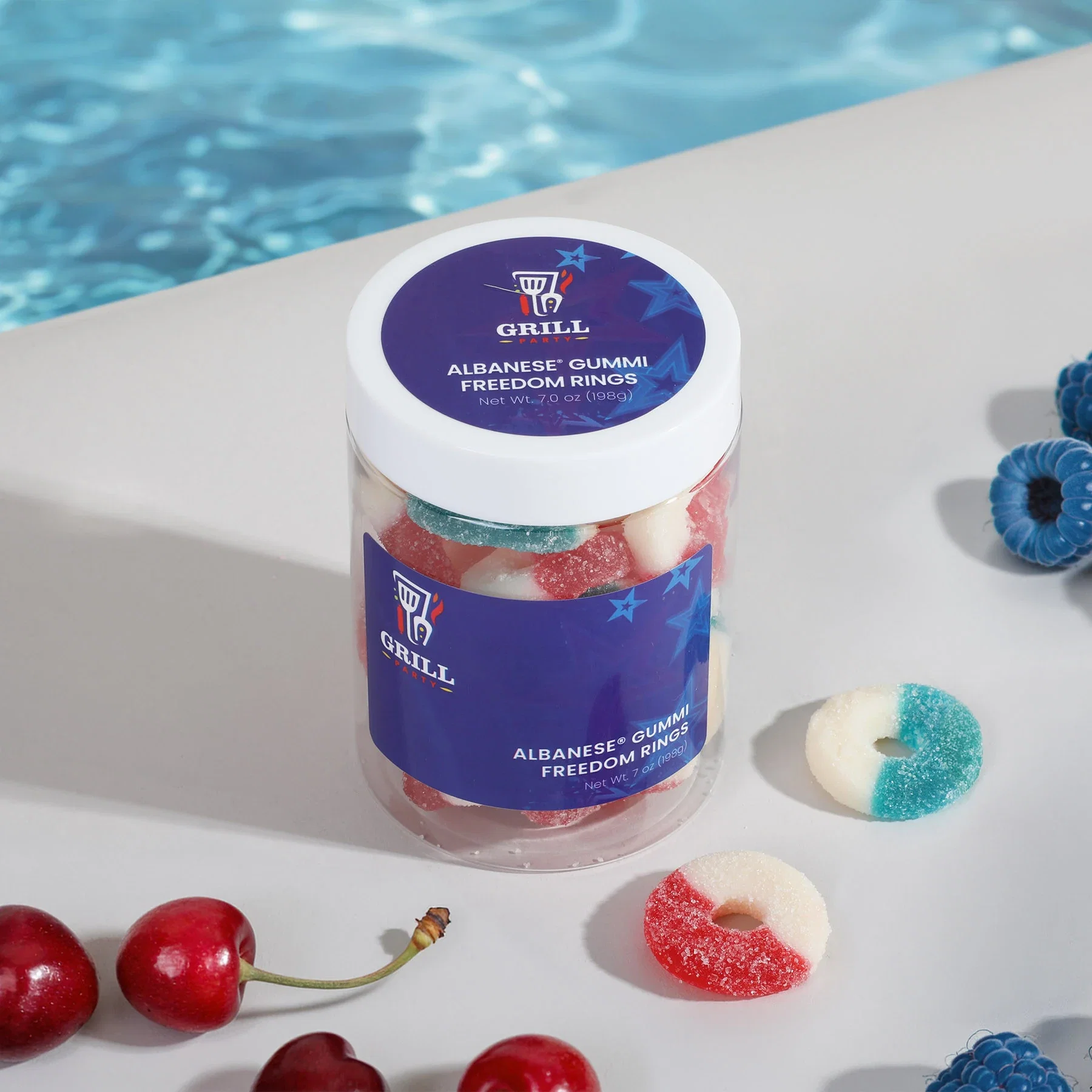 Albanese® Gummi Freedom Rings: Large Jar