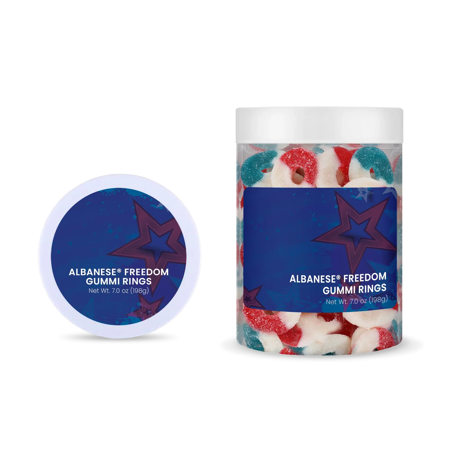Albanese® Gummi Freedom Rings: Large Jar — view 3