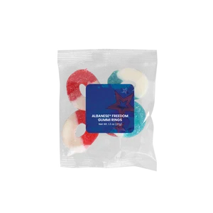 Albanese Gummi Freedom Rings, Tangy Sugar Coating, 7 oz Jar