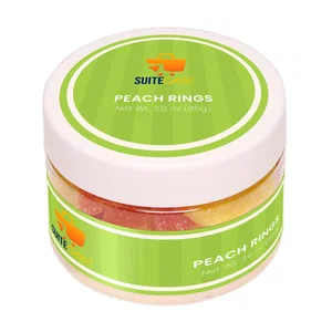 Albanese® Gummi Peach Rings, 3 oz and 7 oz Jar