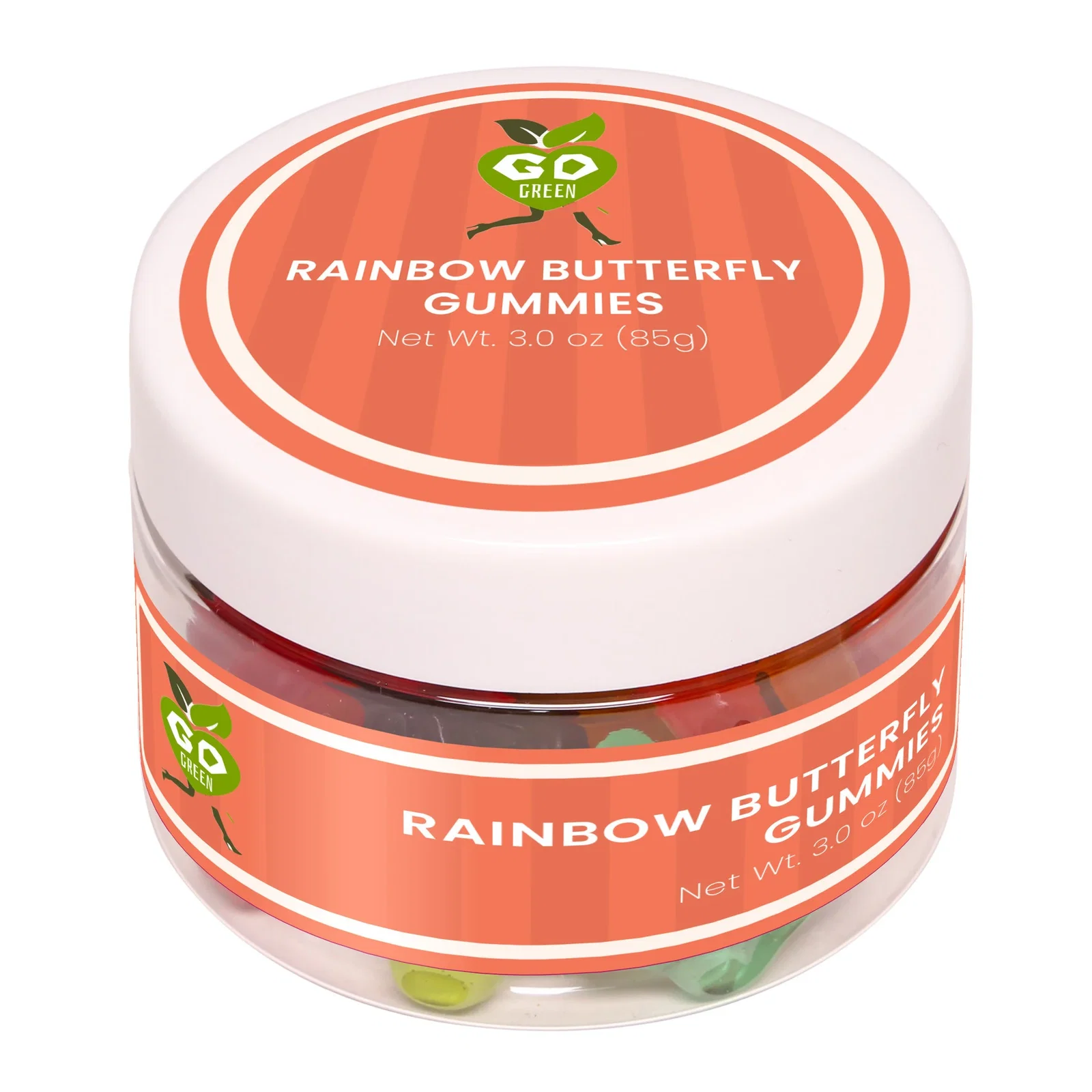 Rainbow Butterfly Gummies in a Jar — view 2