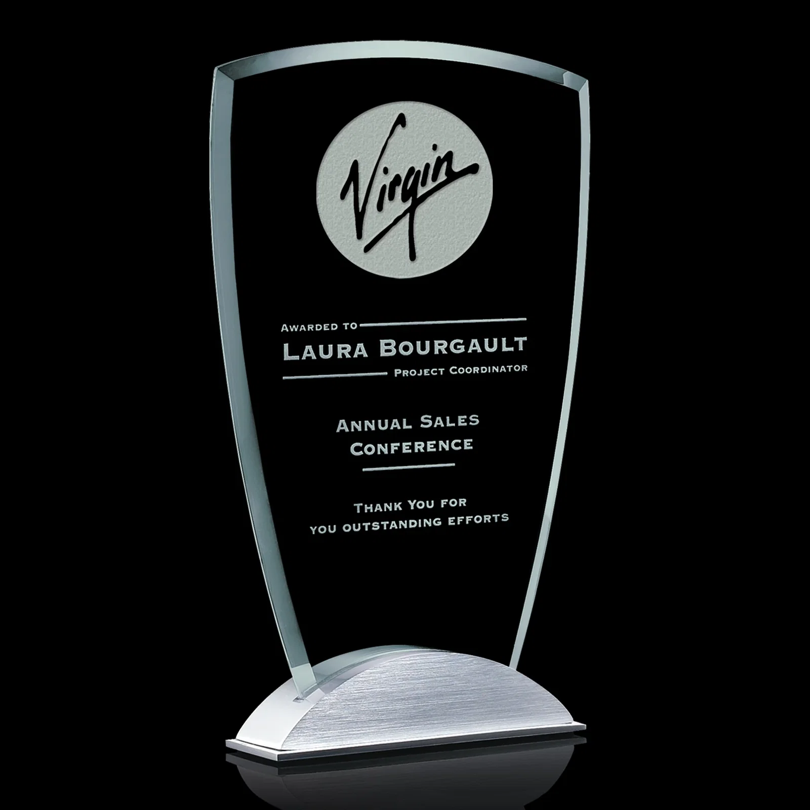 Custom Alexandria VividPrint Award for safety achievement programs