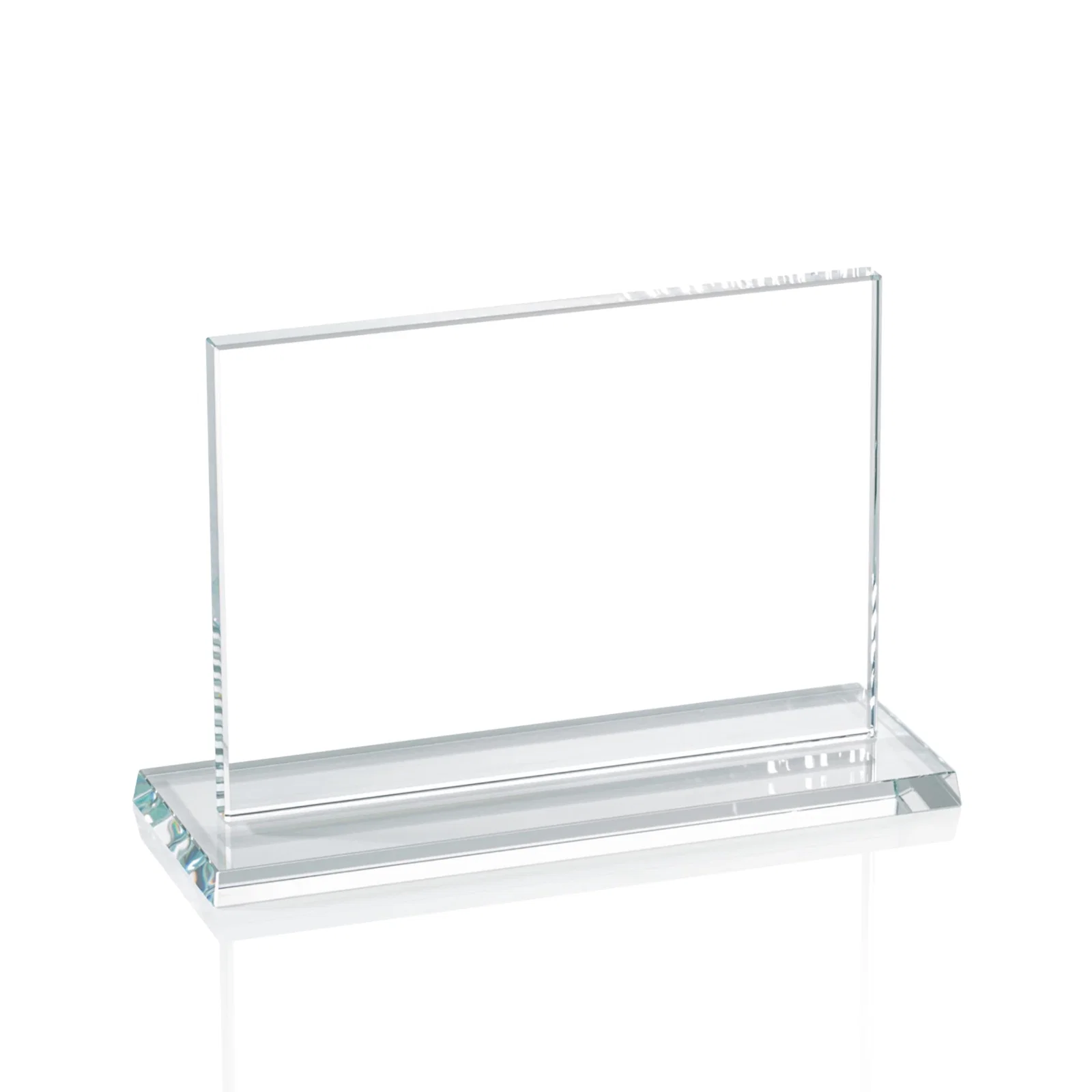 Personalized Starfire or Jade Glass Rectangle Award on Matching Base, awards for service anniversary gifts