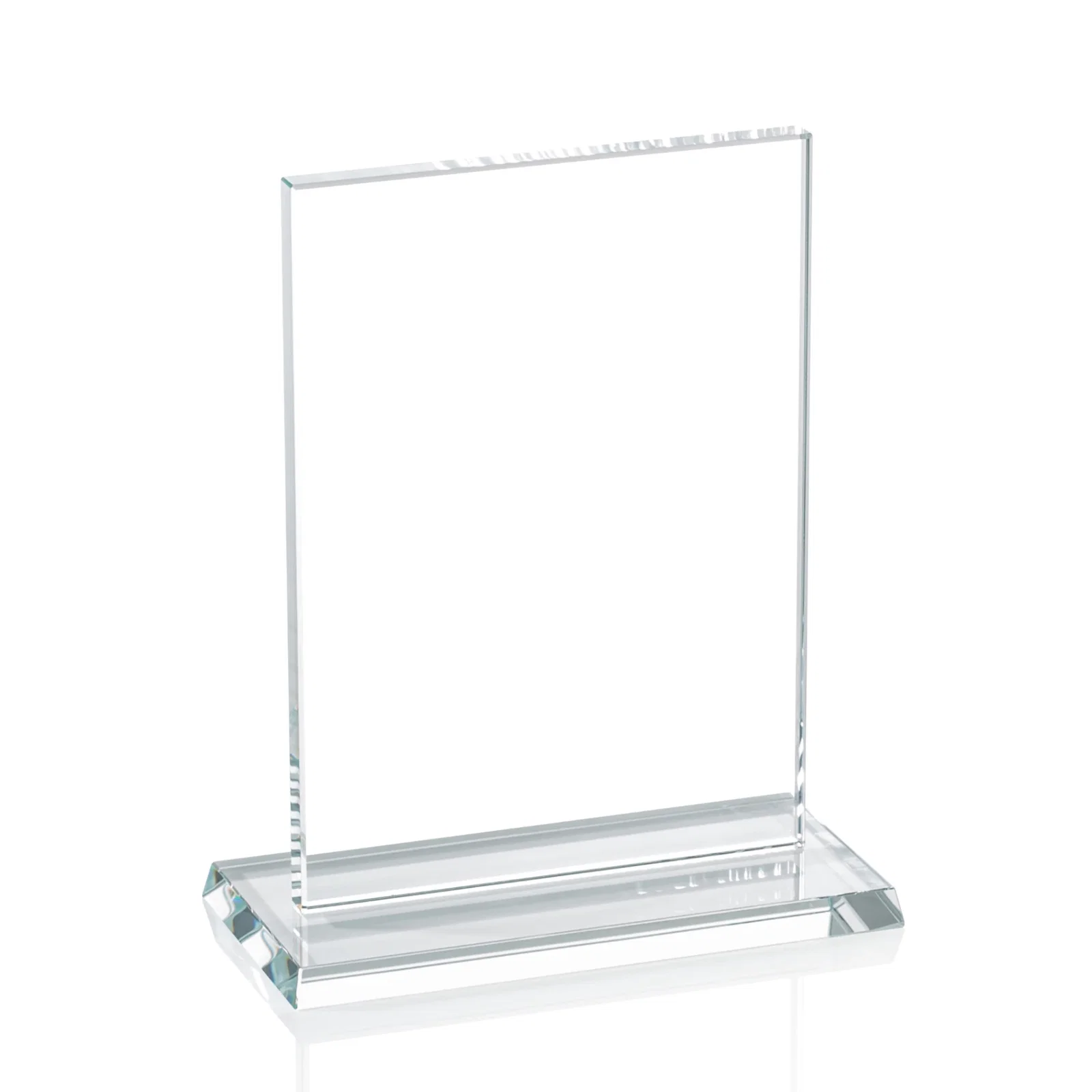 Personalized Starfire or Jade Glass Rectangle Award on Matching Base, awards for sales achievement awards