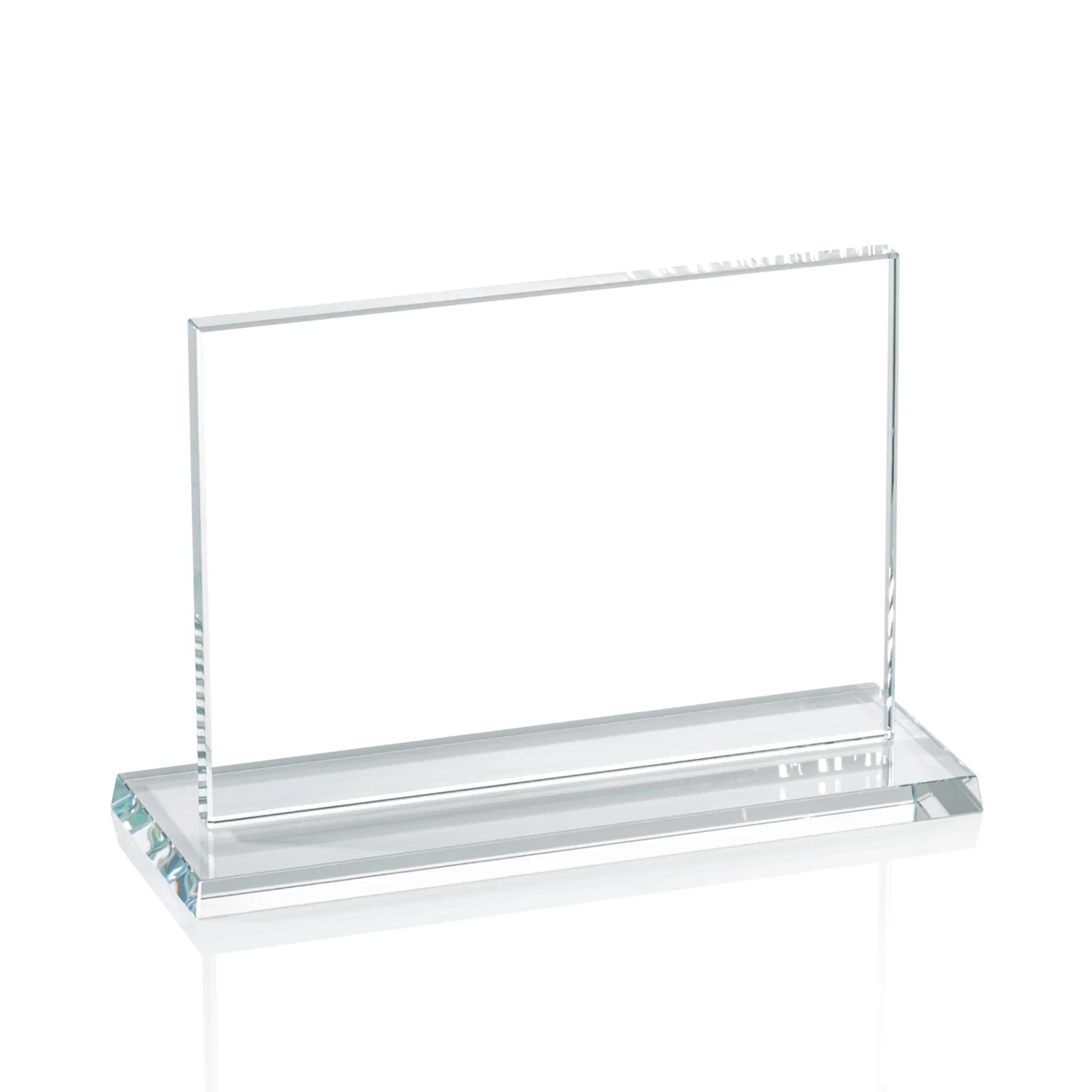 Personalized Starfire or Jade Glass Rectangle Award on Matching Base, awards for retirement presentations