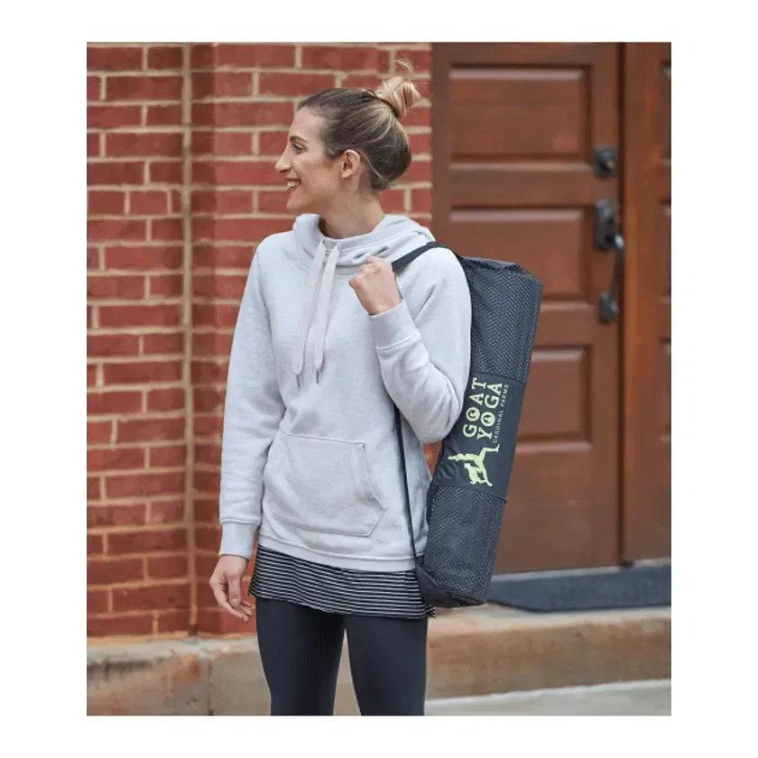 Align 6mm Yoga Mat with Bag held in hand