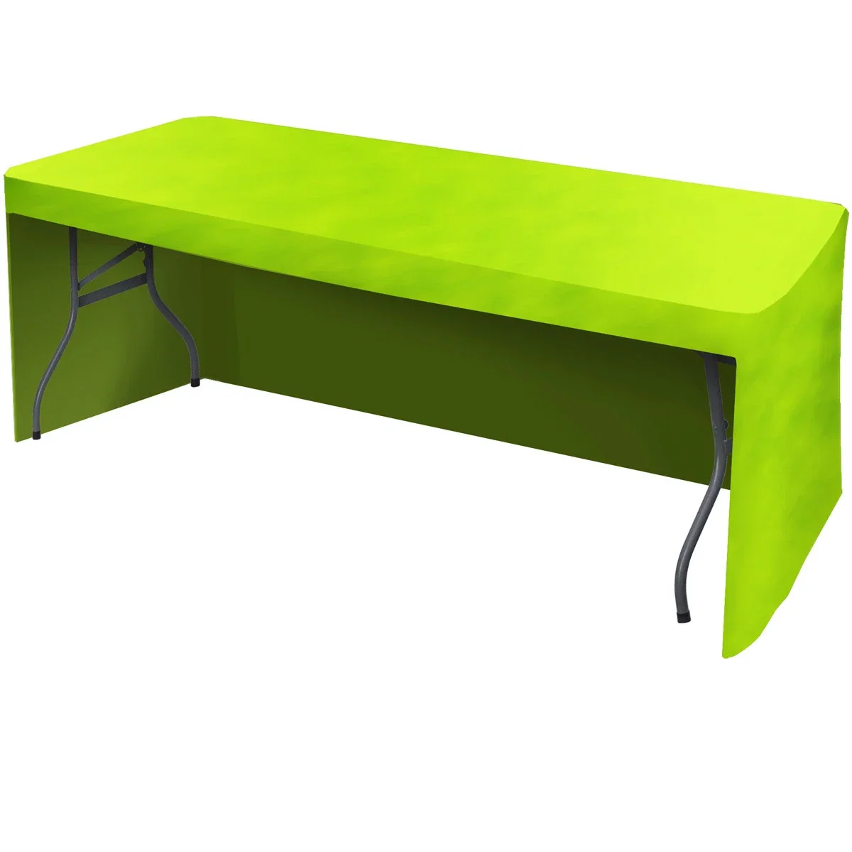 All Over Full Color Dye Sub Table Cover - fitted poly 3-sided, fits 6' table — view 2