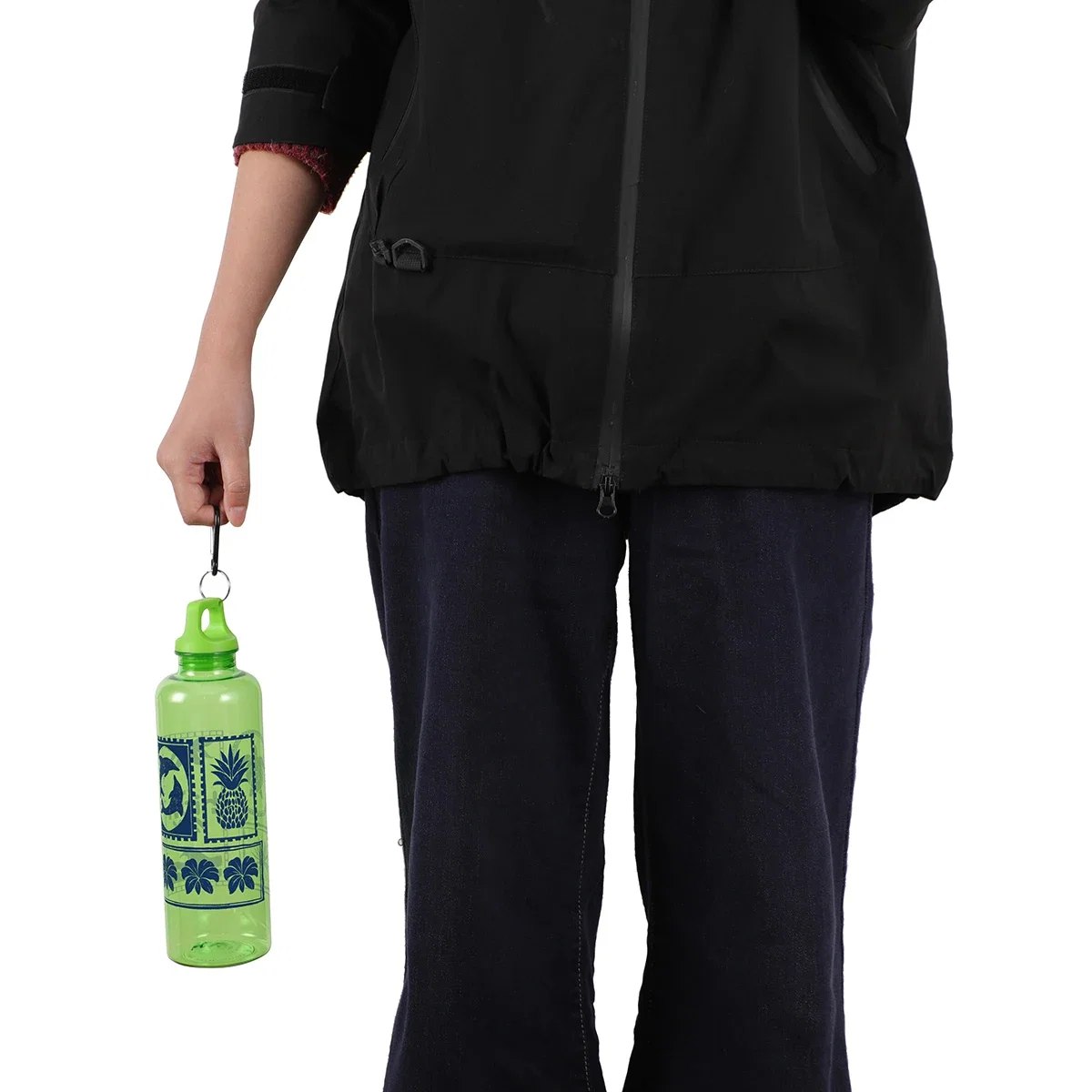 Aloha 25 oz RPET Reusable Bottle w/ Carabiner (2 Styles) held in hand