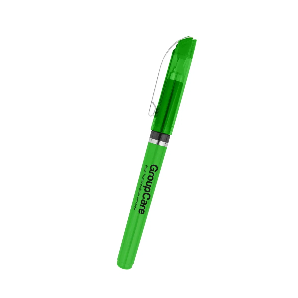 Gray finish highlighted on the five and a half inch pen