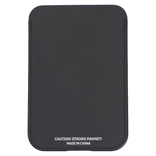 Alpine promotional flip-stand phone wallet propping a phone hands-free