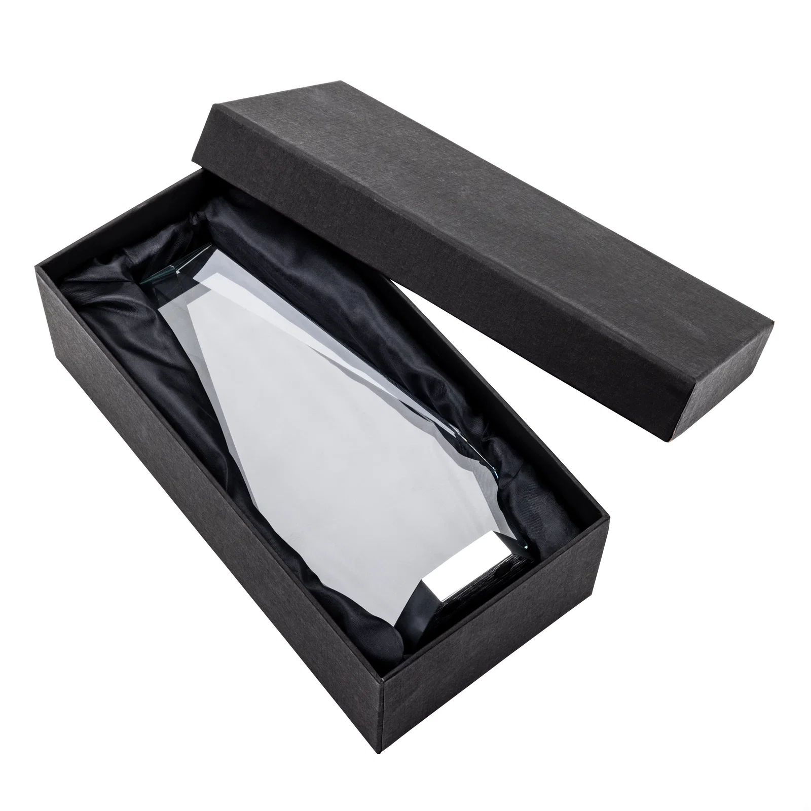 Custom Starfire Crystal Award with Precision-Cut Facets on Aluminum Base, metal awards for retirement presentations