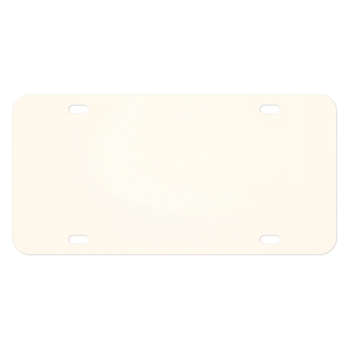 Front face of the white sign with room for artwork