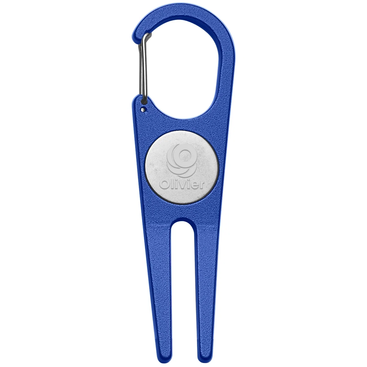 Aluminum divot tool with a removable ball marker on top