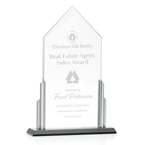 Elegant Amarillo Crystal Real Estate Award