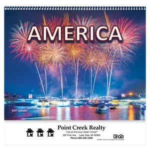 America! Wall Calendar: 2025 Spiral Bound