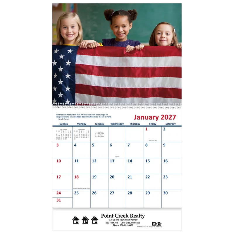 America! Wall Calendar: 2025 Spiral Bound — view 2
