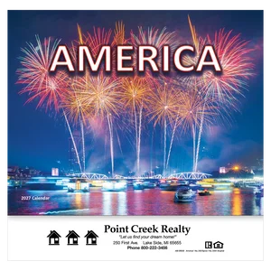 America! Wall Calendar: 2025 Stapled