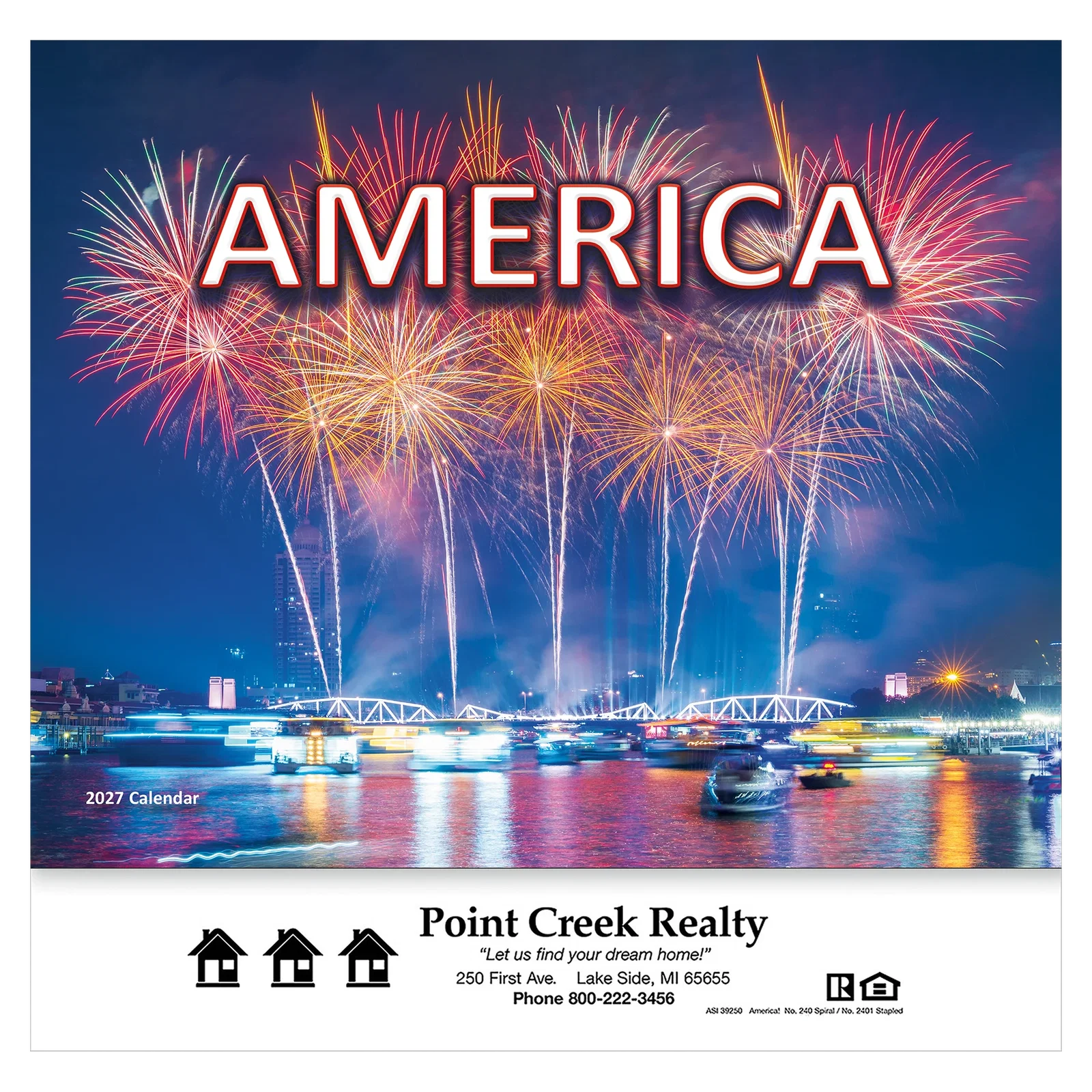 America! Wall Calendar: 2025 Stapled