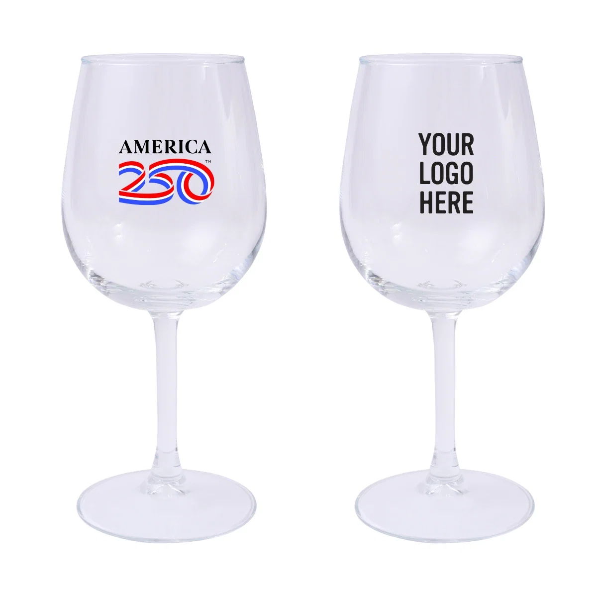 America250™ 12 Oz. Full Color Wine Glass — view 2