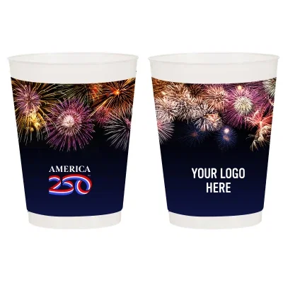 Angled shot of the frost flex drinkware and its graphic area