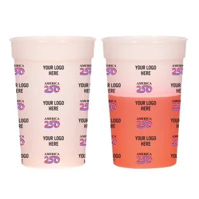 Angled view of the mood drinkware showing its full wrap print space