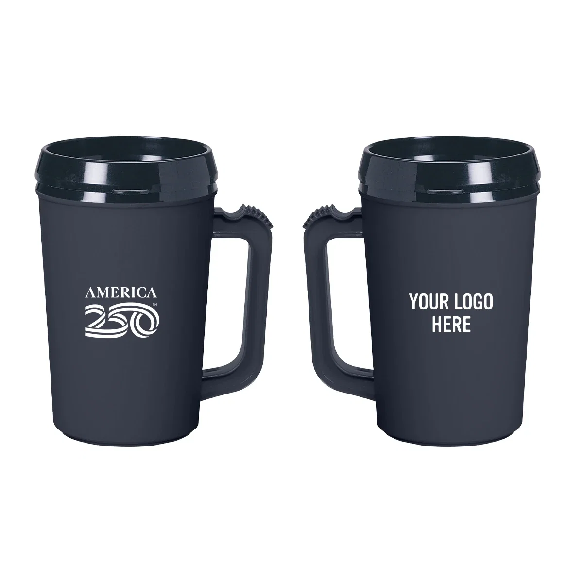 Side profile of the double wall drink container