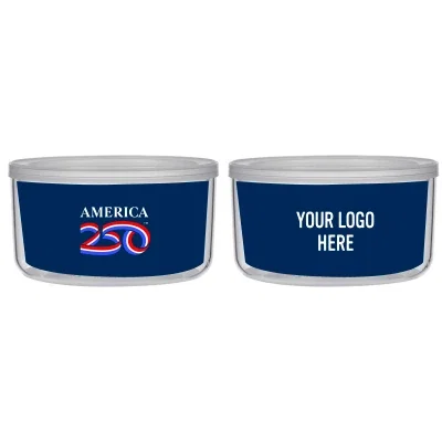 Clear Tritan food storage bowl holding twenty-two ounces
