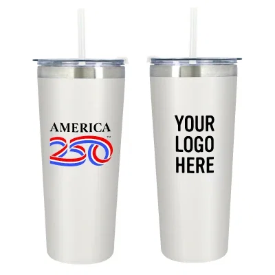 Colma tumbler holding 24 ounces and standing 8 inches tall