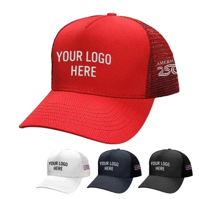 Angled view of the five panel front and mesh sides