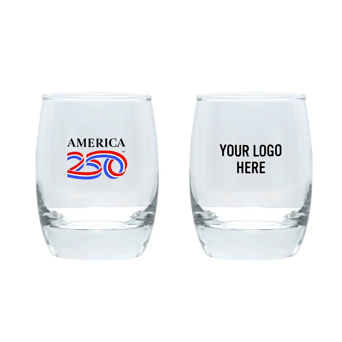 America250™ 6 Oz. Full Color Whiskey Glass — view 2