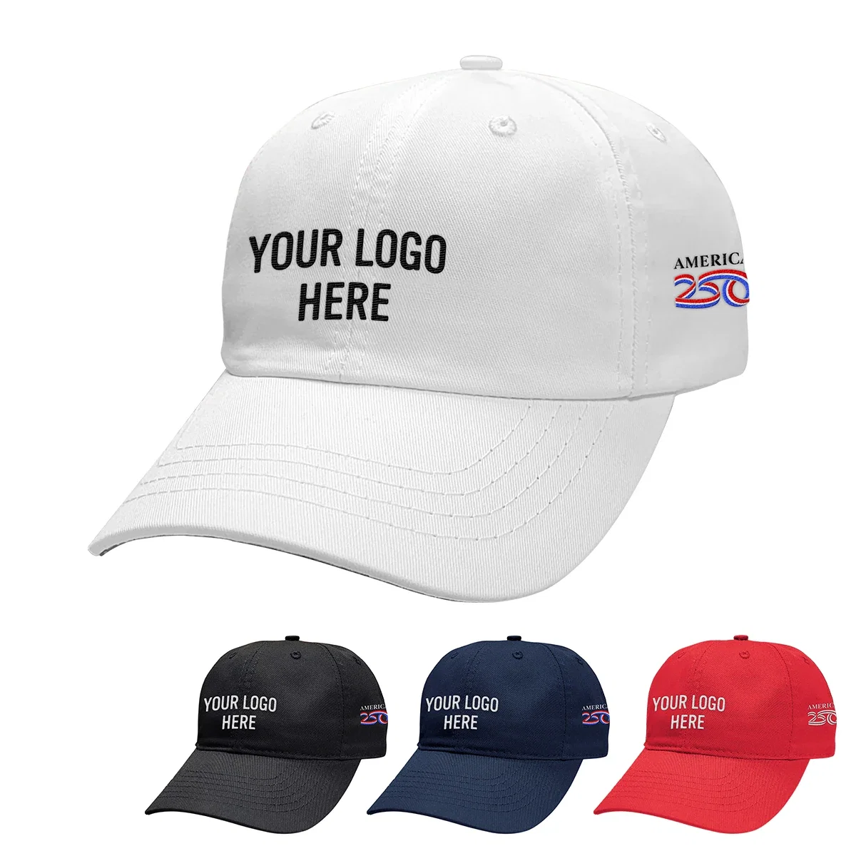 America250™ 6 Panel Unstructured Cap — view 2