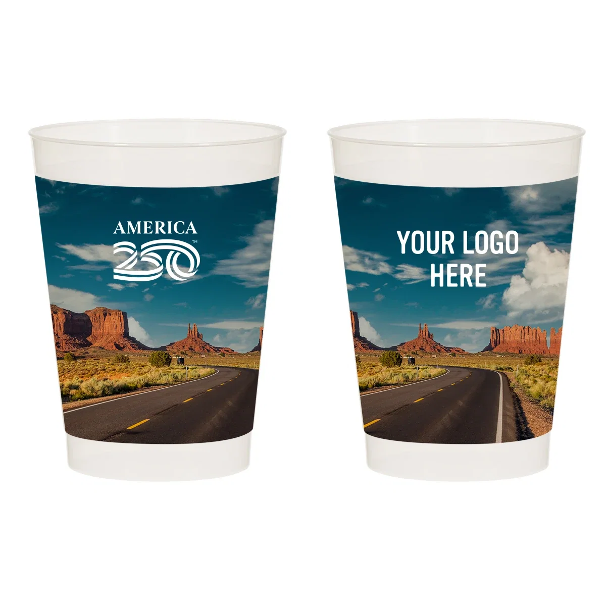 America250 Full Color Frost Flex Stadium Cup — 10 Oz. & 16 Oz. — view 2