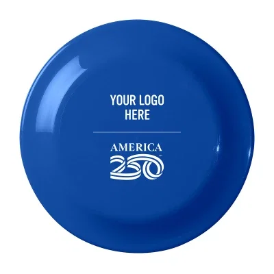 America250 flying disc shown face up with room for artwork