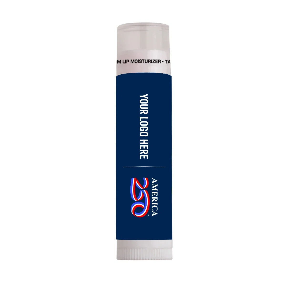 Cap removed to reveal the colored moisturizer stick beneath