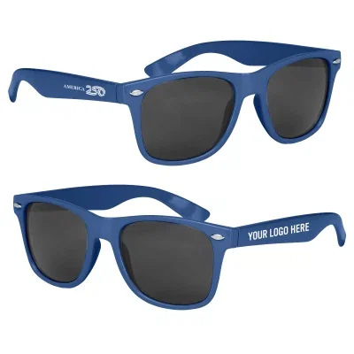 Malibu style sunglasses in a patriotic color range