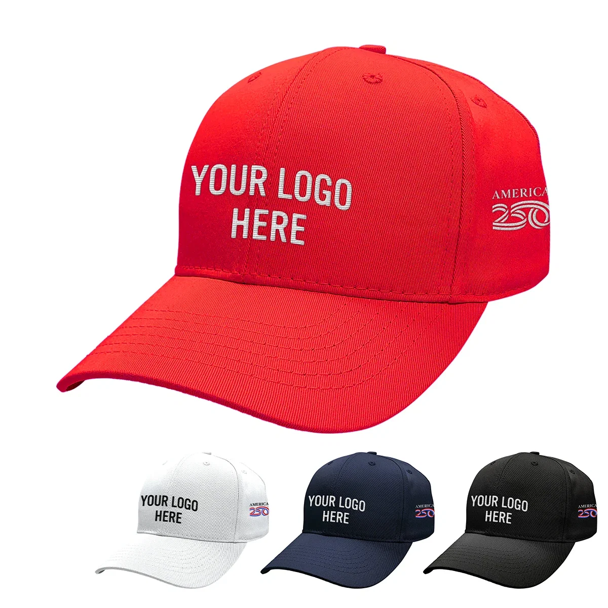 America250 Structured Cap — 6 Panel & 5 Panel — view 2