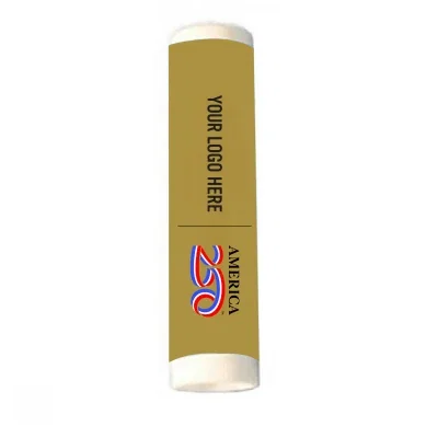 White SPF 30 sunscreen lip balm tube for sun protection