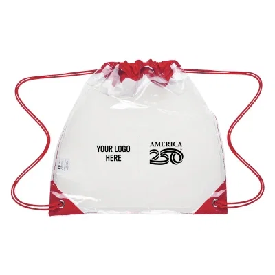 America250™ Touchdown Clear EVA Drawstring Backpack