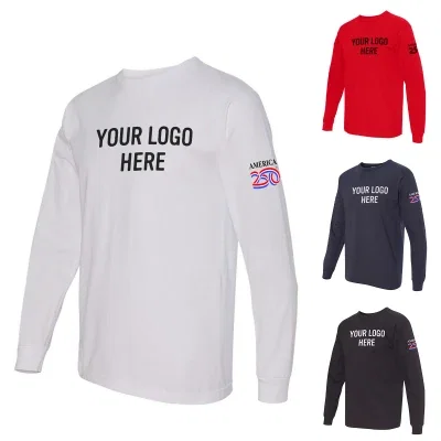 Long sleeve top laid flat with arms outstretched