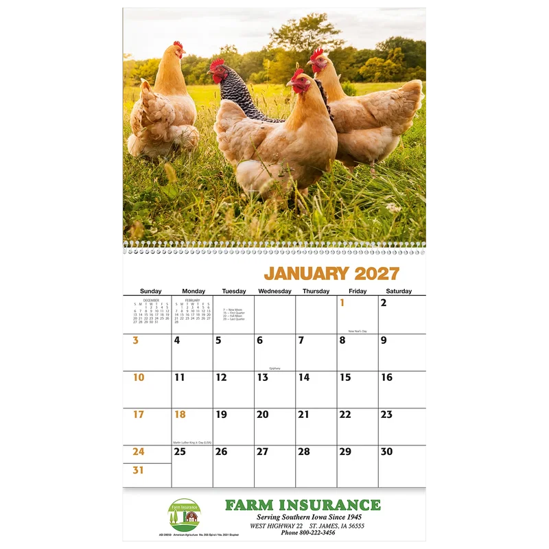 American Agriculture Wall Calendar: 2025 Spiral Bound — view 2