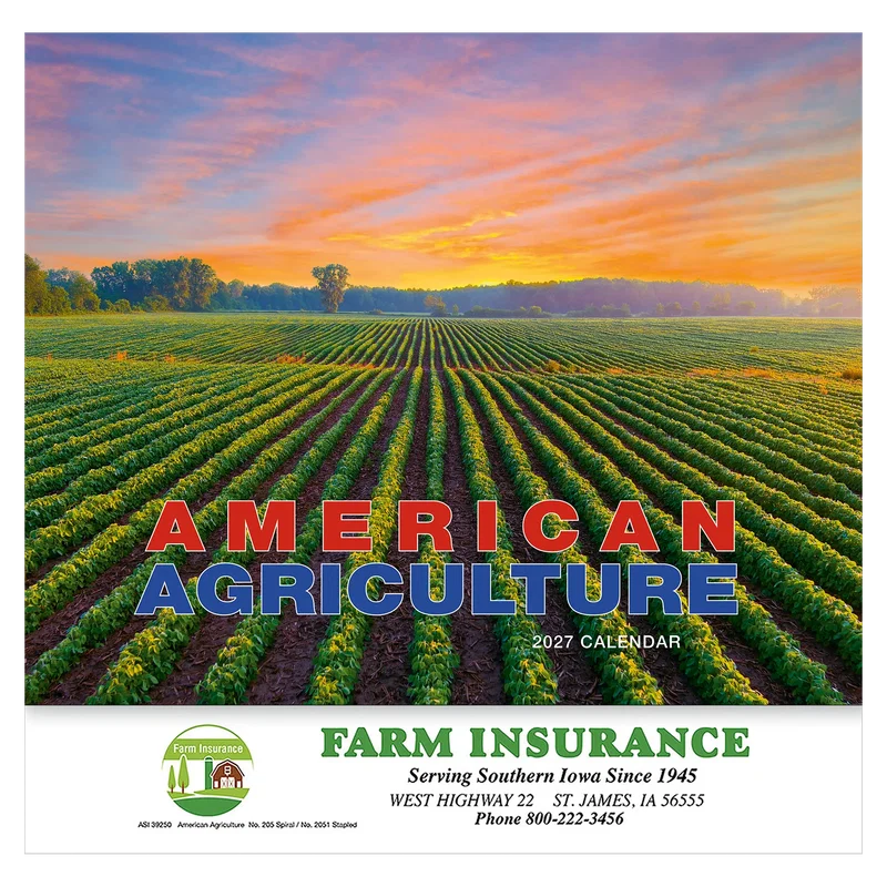 American Agriculture Wall Calendar: 2025 Stapled