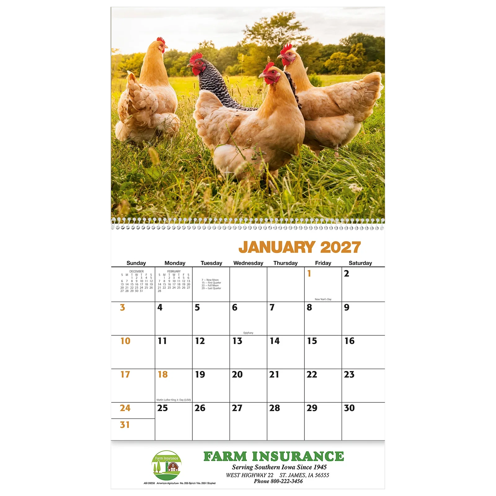 American Agriculture Wall Calendar: 2025 Spiral Bound — view 2