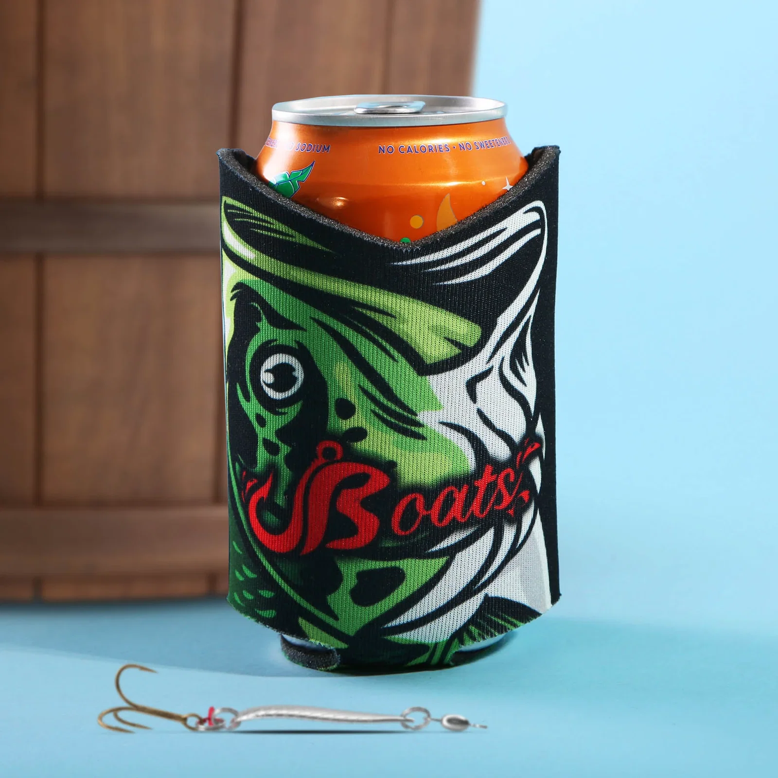 Full Color Bass Scuba Coolie — view 2