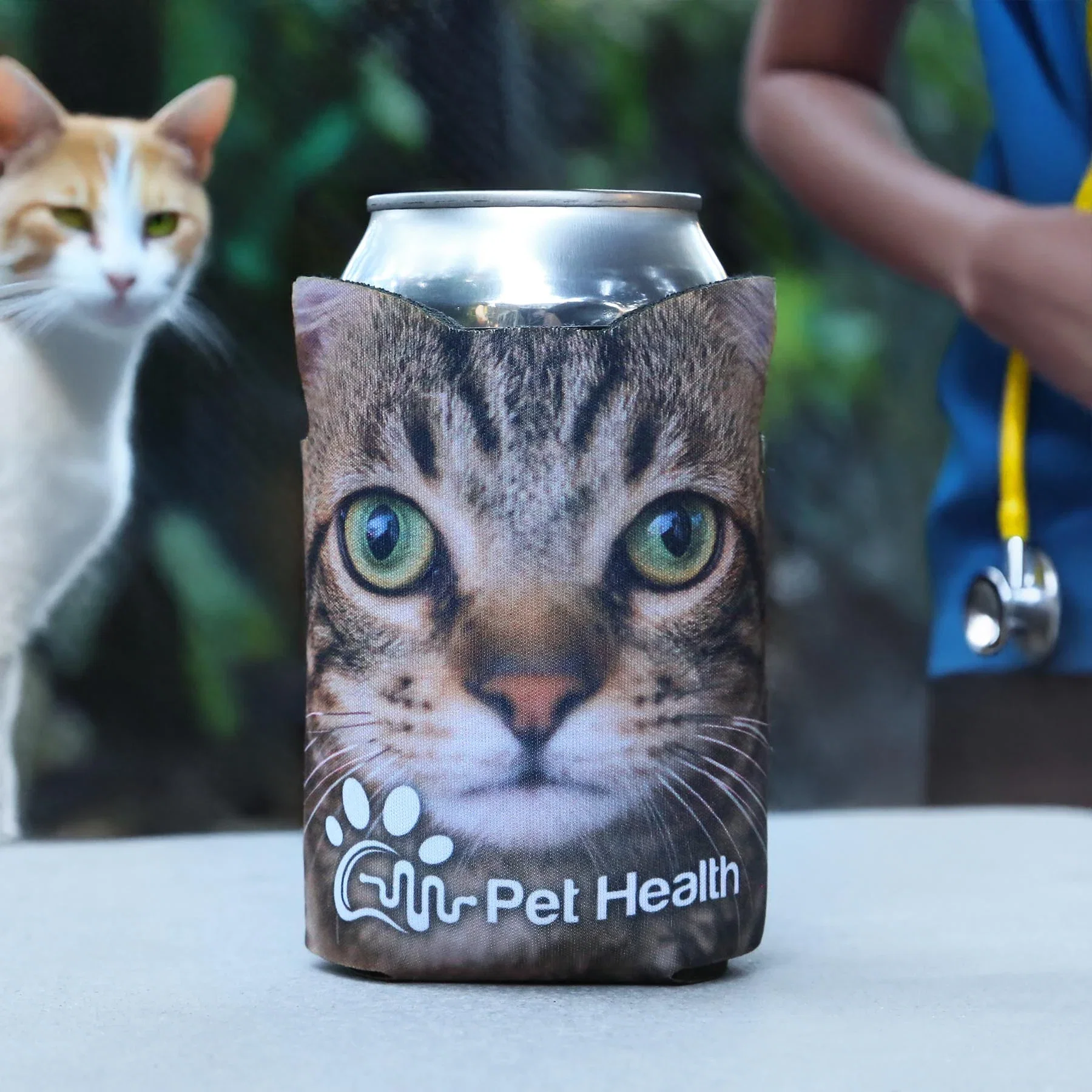 American Made Pointy Ears Can Cooler — view 2
