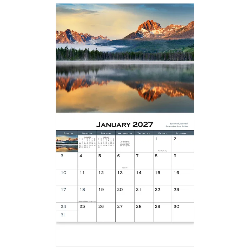 American Scenic Wall Calendar: 2025 Stapled — view 7