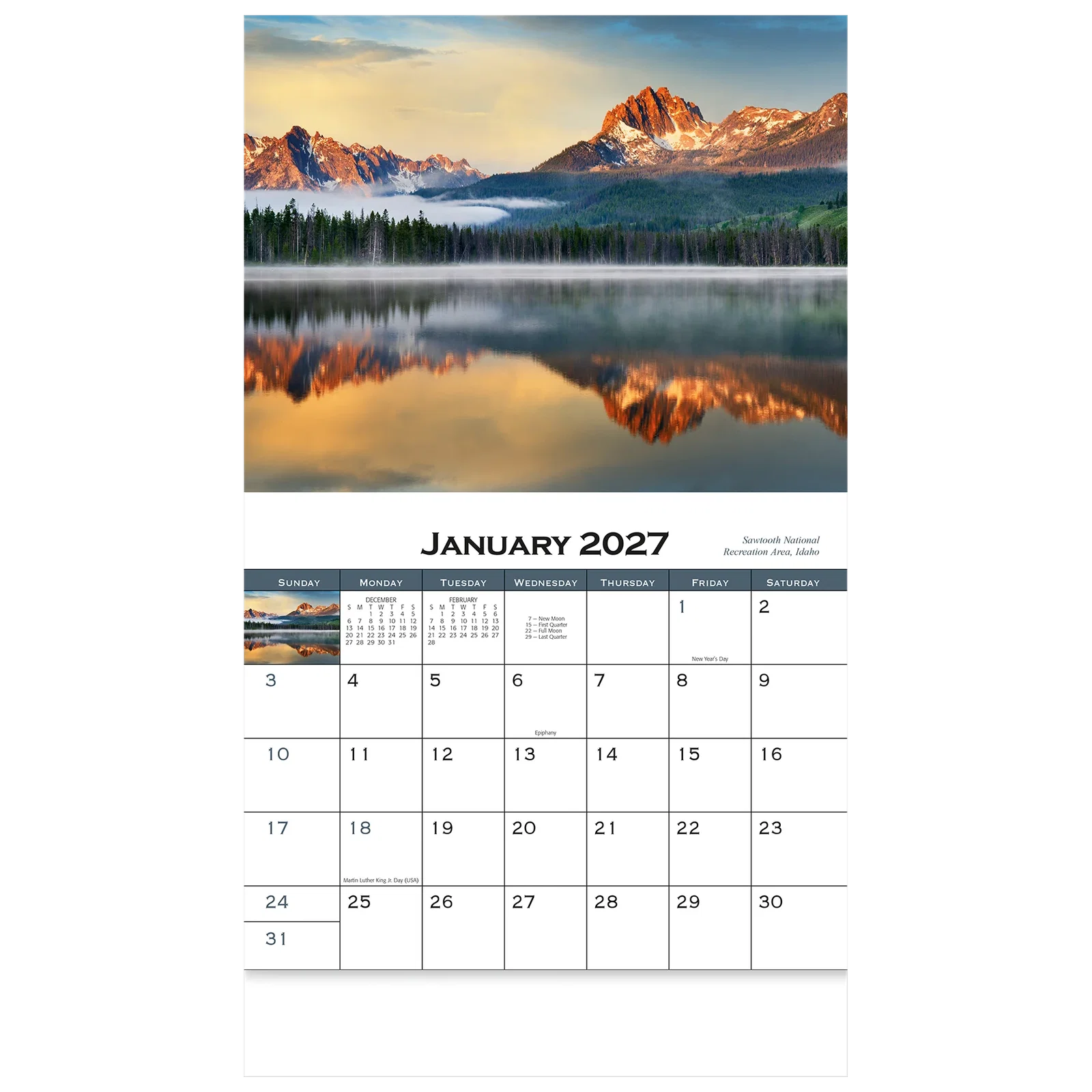 American Scenic Wall Calendar: 2025 Stapled — view 7