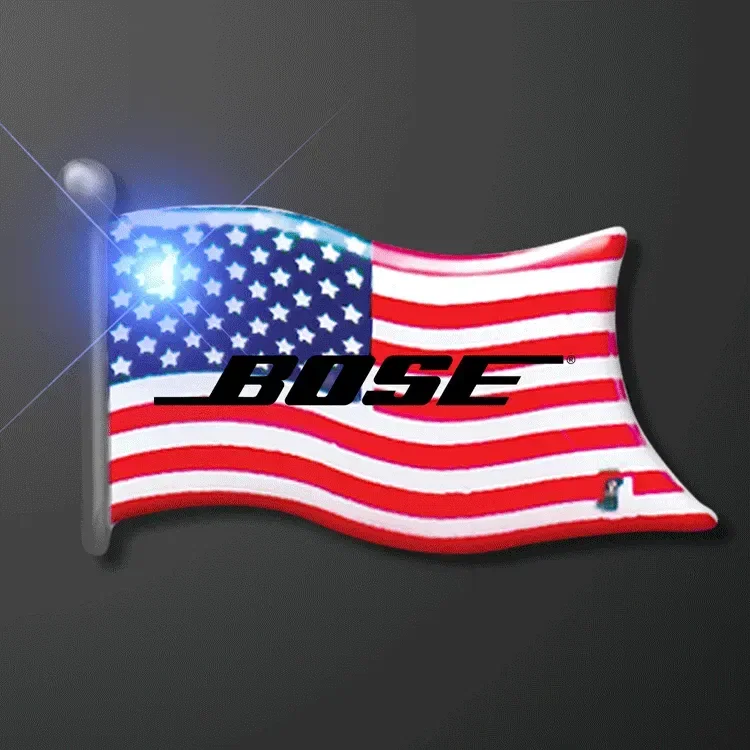 American USA Flag LED Lapel Pins — view 2